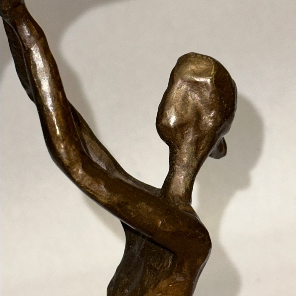 Bronze Sculpture Mother and Child 13” - Picture 8 of 10